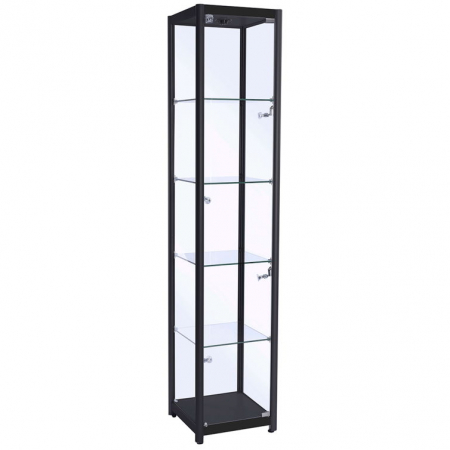 400mm wide Trophy Cabinet in Black - F-400