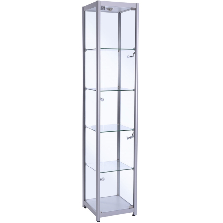 400mm wide Trophy Cabinet in Silver - F-400