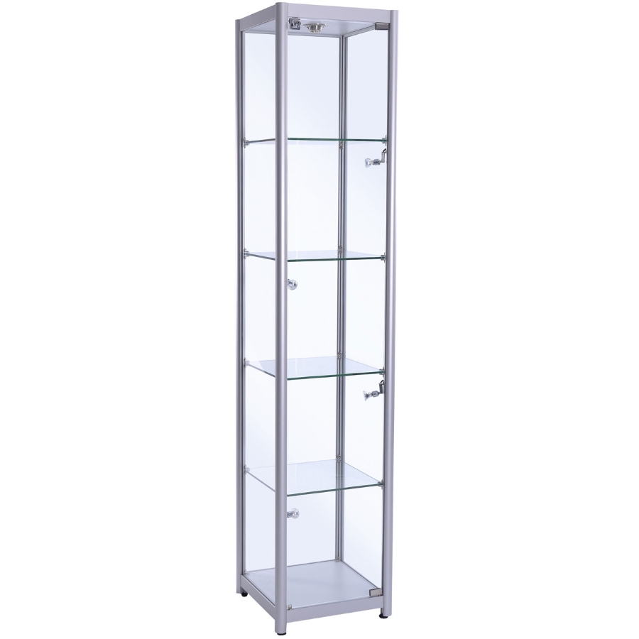 One Adjustable Glass Cabinets Glass Showcase Stand Display Home