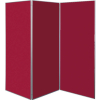 3 panel large display boards - dark wine