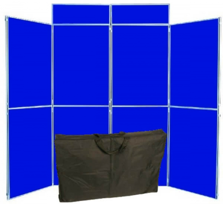 8 panel folding display boards including bag