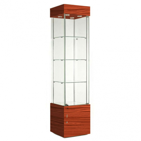 457mm wide Freestanding Display Cabinet in Cherry - F457NR-WC