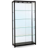 1000mm wide Freestanding Glass Display Cabinet in Black - F-1000