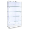 1000mm wide Freestanding Glass Display Cabinet in White - F-1000