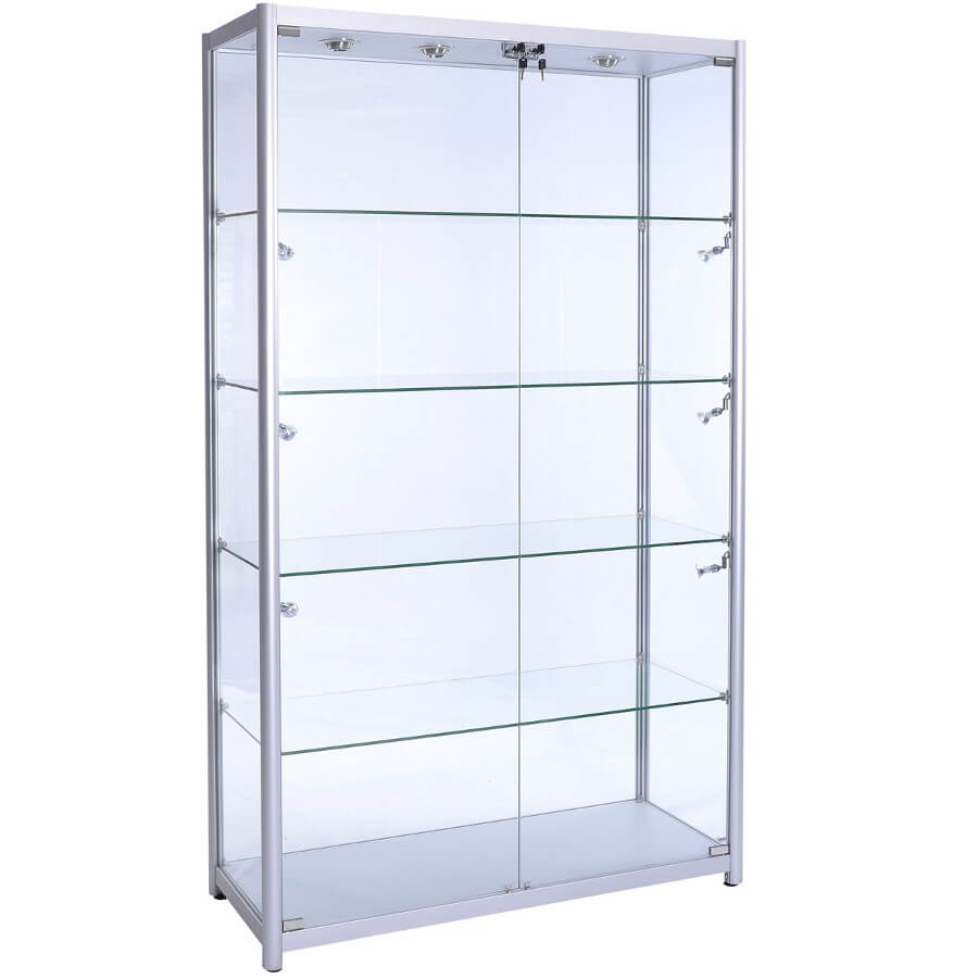 1200mm Wide Glass Retail Display Access Displays