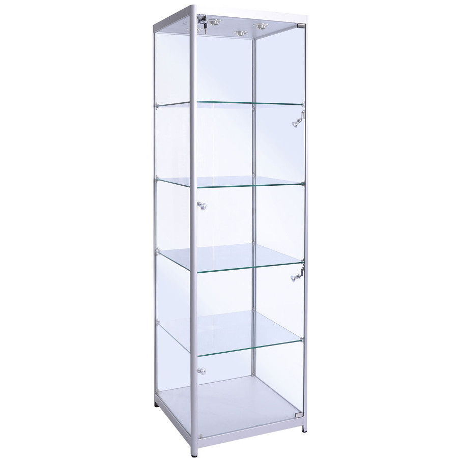 600mm Wide Glass Display Cabinet Access Displays