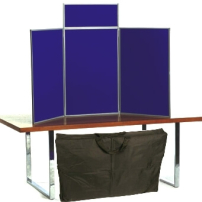 senior table top display boards including bag