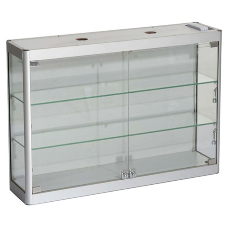 800mm Wide Wall Mounted Glass Display Cabinet Access Displays - Wall Mounted Lockable Display Cabinets