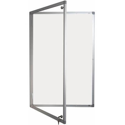 lockable magnetic whiteboard - single door