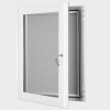 exterior lockable felt notice board - signal white