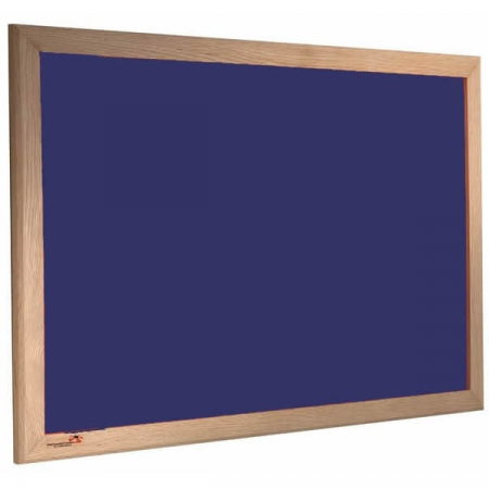 wood framed felt notice board - oxford