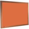 Tangerine Zest - 2211 - Forbo Nairn pinboard with wood frame