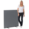 1200 x 1200 woolmix office screen - grey