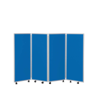 4 panel folding room dividers - 1200mm high