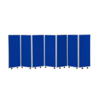 7 panel folding room dividers - 1200mm high