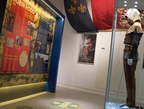 Custom freestanding display case – Ridley Scott Exhibition