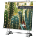 Horizon outdoor banner stand with printed graphic