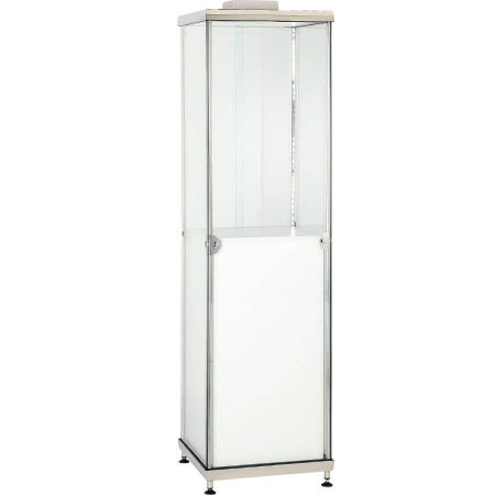 ADPW small upright cabinet with white plinth hire