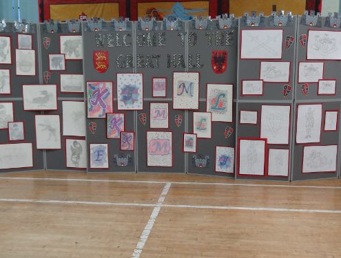 Grey folding display board hire
