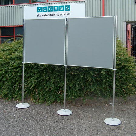hire 2 freestanding panels 900x900 access displays