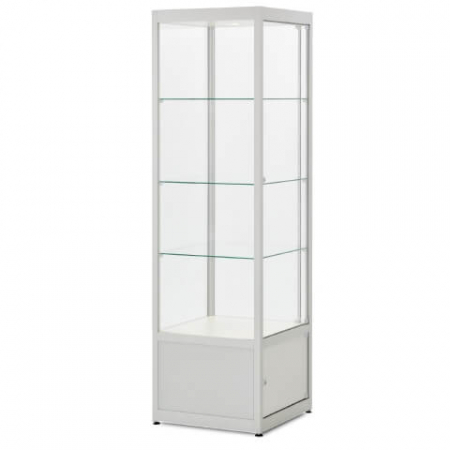 Hire medium upright glass cabinet BECW