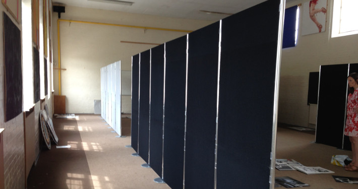 panel and link hire to create large display boards