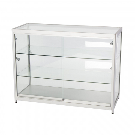 LC02 glass display case hire