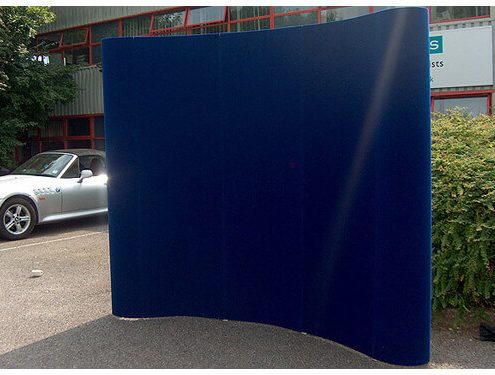 hire 3x3 curved pop-up