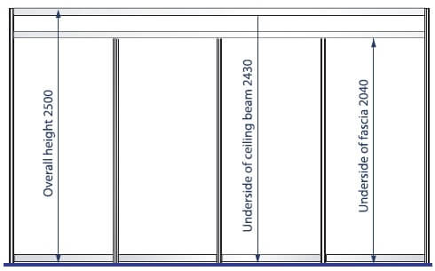 shell scheme height dimensions