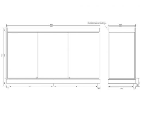 derby museum custom display case drawing