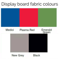Display board colour swatch