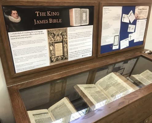 Completed showcase with bible - 2