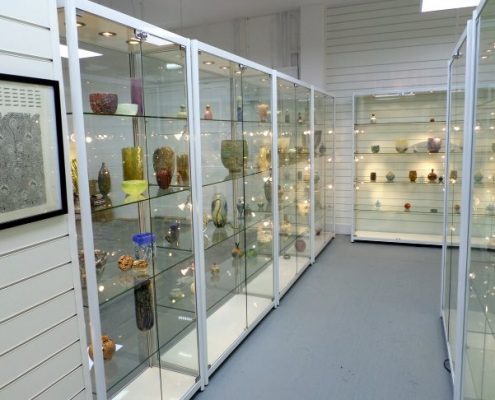 isle of wight museum glass cabinets filled