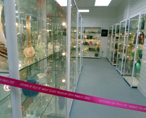 isle of wight glass museum opening ribbon