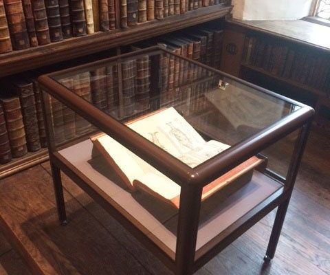 trinity college oxford display case 1