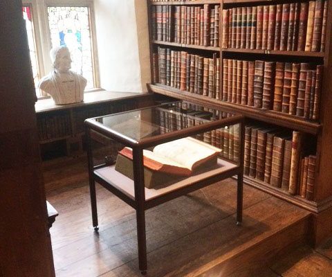 trinity college oxford display case 2