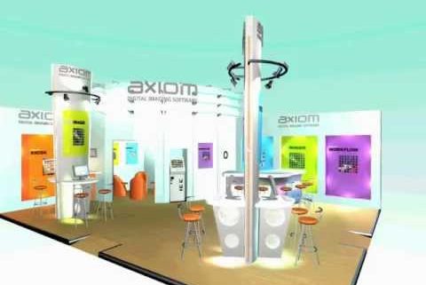 Exhibition Stand Design - Axiom Exhibition Stand 3D Fly-through