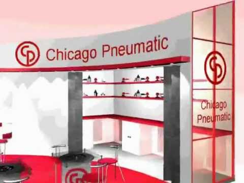Exhibition Stand Design - Chicago Pneumatic 3D Fly-through