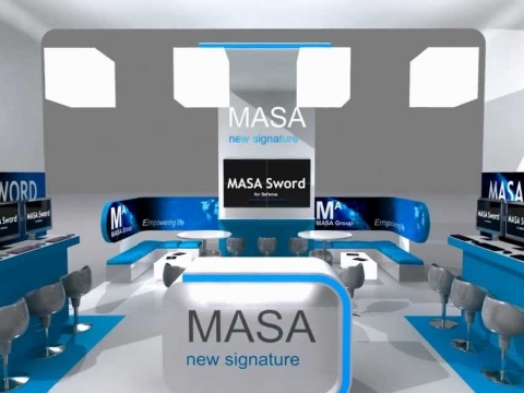 Exhibition Stand Design - MASA 3D Stand Animation