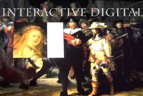Interactive Touch Display with Museum Content