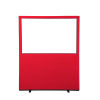 1200 x 1500 glazed nyloop office screen - Red