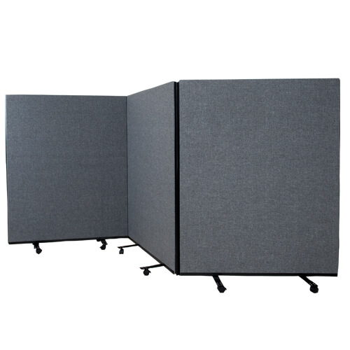 3 Panel Mobile Office Screens Access Displays