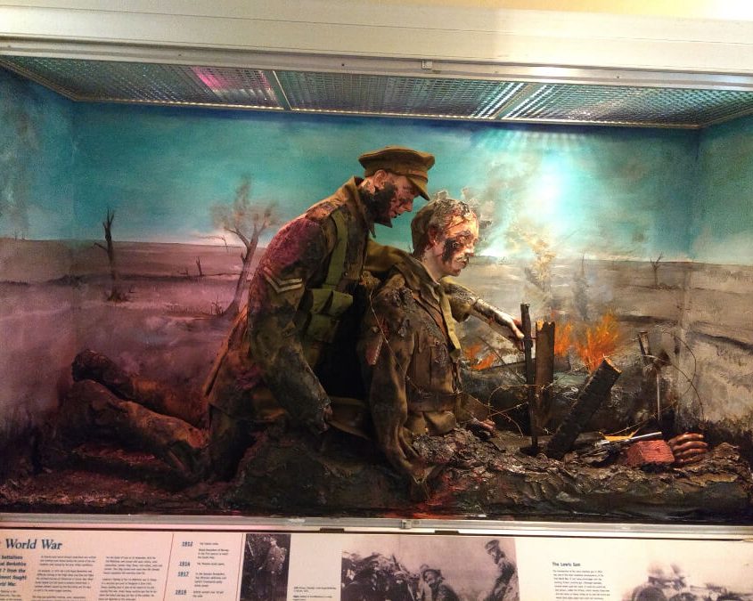 The Rifles Museum Display Case - Before refurbishment