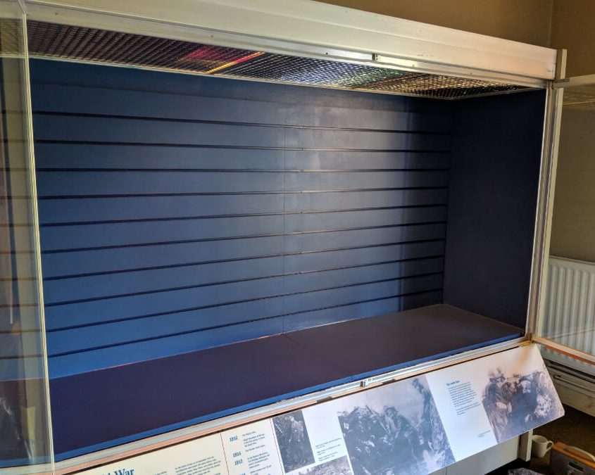 The Rifles Museum Display Case - After refurbishment