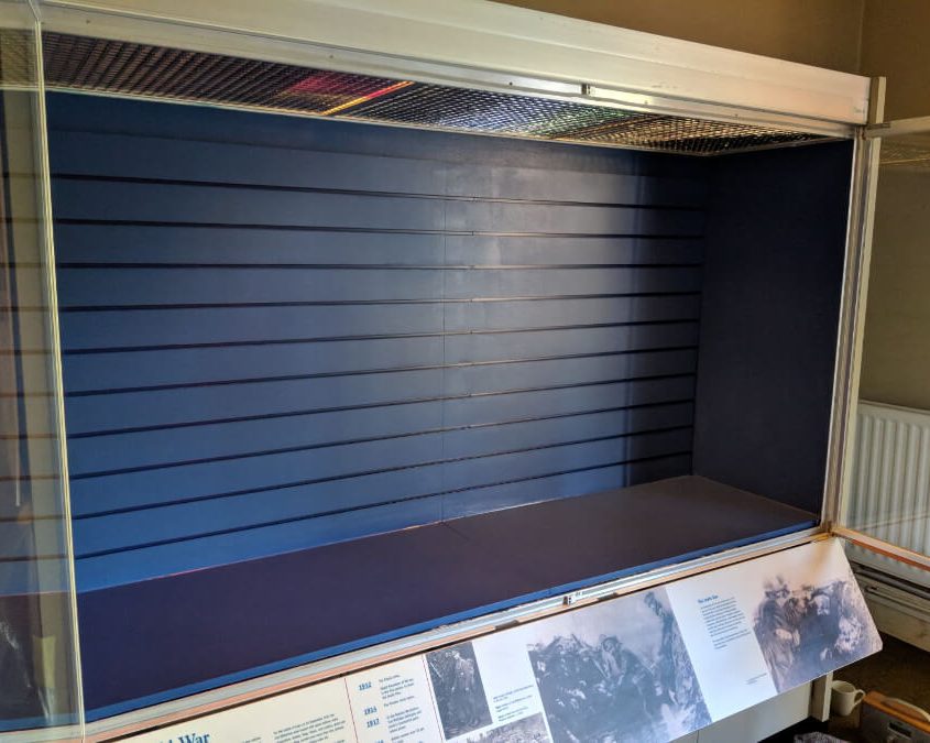 The Rifles Museum Display Case - After refurbishment
