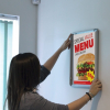 Trappa frame - placing the poster