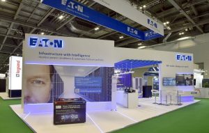 Custom exhibition stand for Data Centre World - 12m x 7m