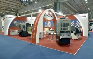 Custom exhibition stand for MACH - 8m x 8m