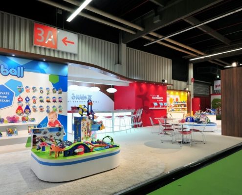 18m x 8m exhibition stand at Nuremberg International Toy Fair