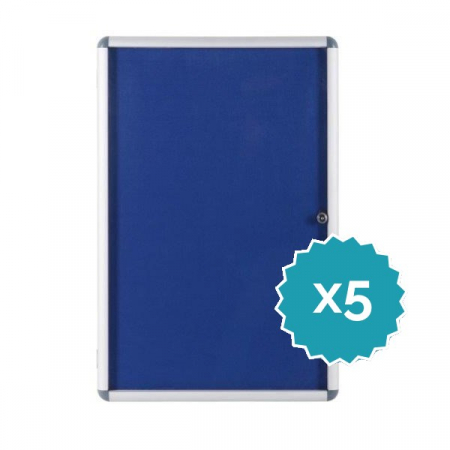 Budget lockable felt notice board